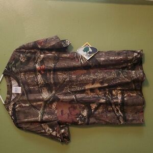Mossy Oak Break Up Infinity Camo Tee Shirt mens Size L Short Sleeves